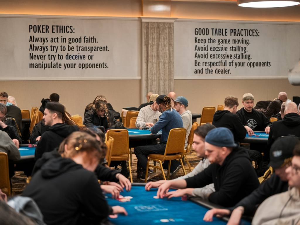 L’éthique et les bonnes pratiques lors de concours de poker